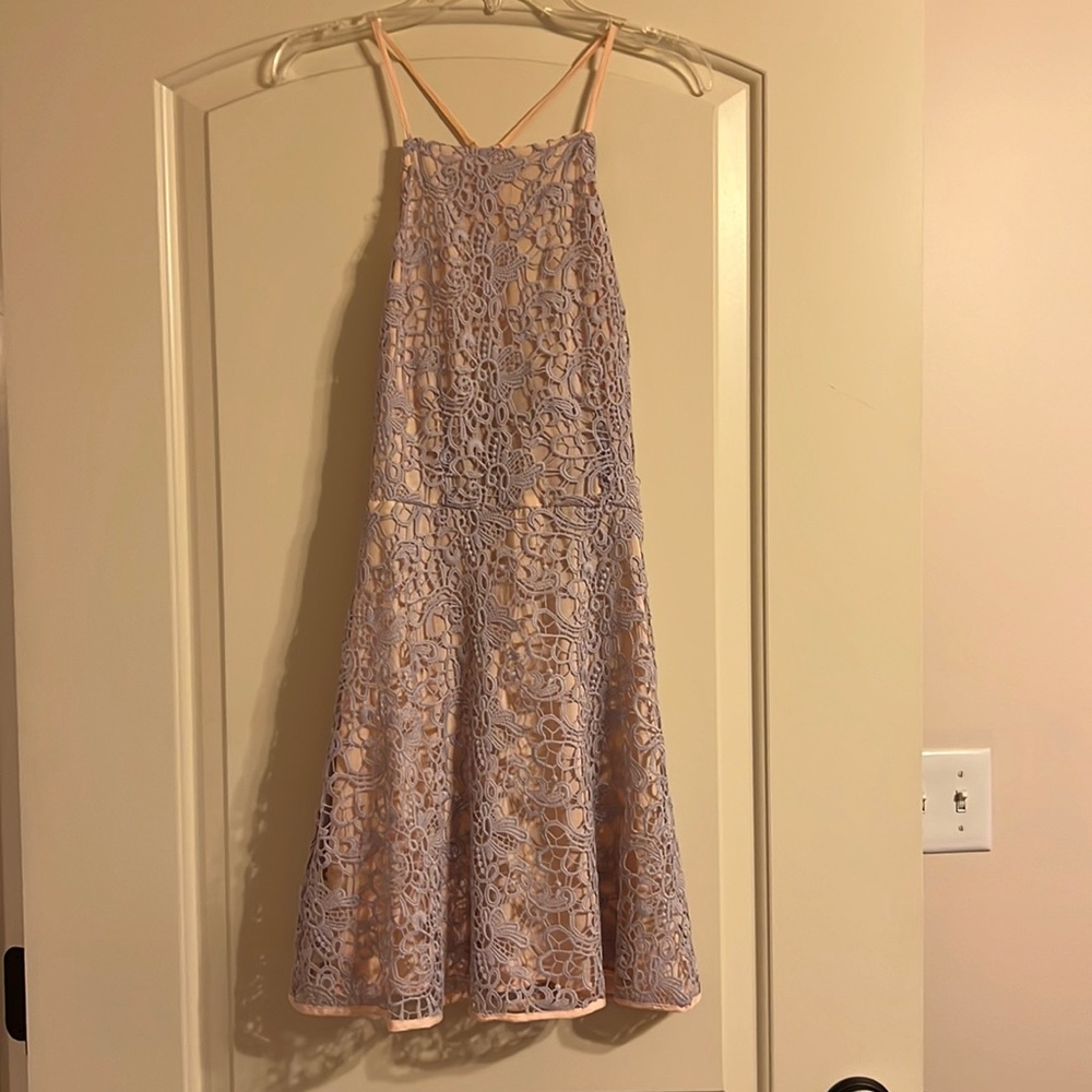 Kendall and Kylie Open back, thin strap lace dress, size S